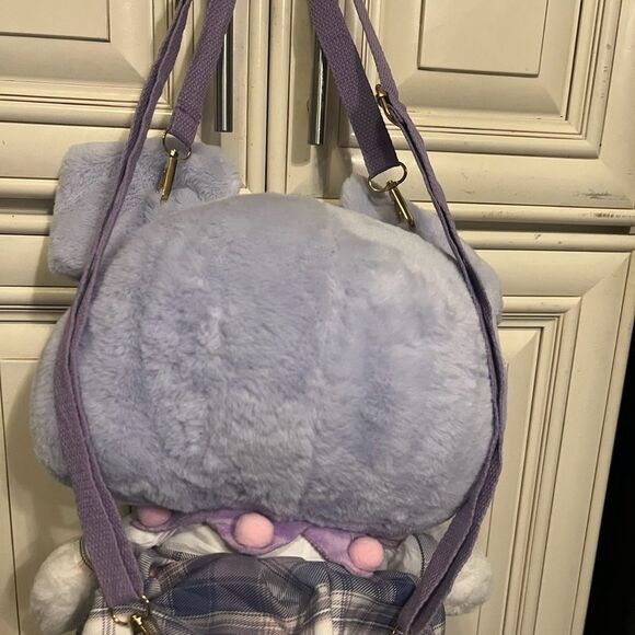 Kuromi Plush Backpack Shoulder Bag 12” Inch Plush Purse With Straps - Picture 11 of 13